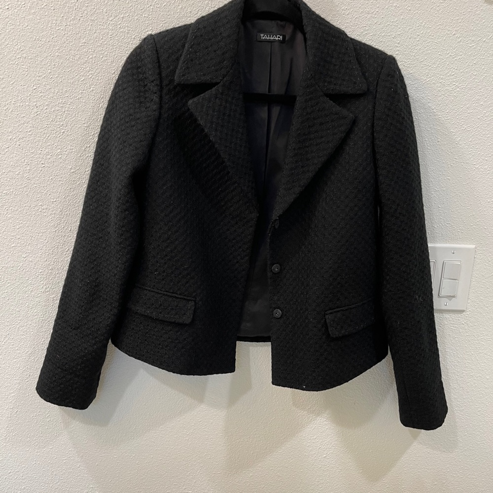 Tahari black jacket